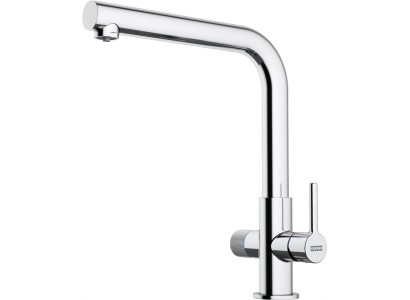 Змішувач для кухні Franke Lina L Clear Water 2.0, довж.виливу - 254 мм, поворотний, 1 важіль , хром
