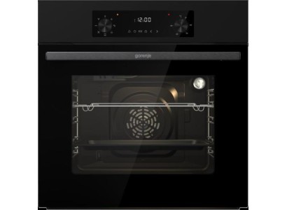 Духова шафа Gorenje електрична, 61л, A+, дисплей, конвекція, чорний