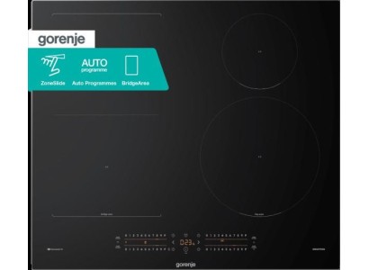 Варильна поверхня Gorenje індукційна, 60см, PowerBoost, SliderTouch, збільшена площа приготування, чорний