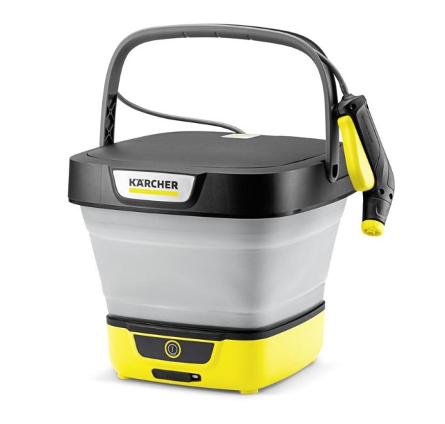 Мінімийка низького тиску акумуляторна Karcher OC 3 Foldable, 120л/год, шланг 1.8м, бак для води 8л, вага 2.2кг, USB-C