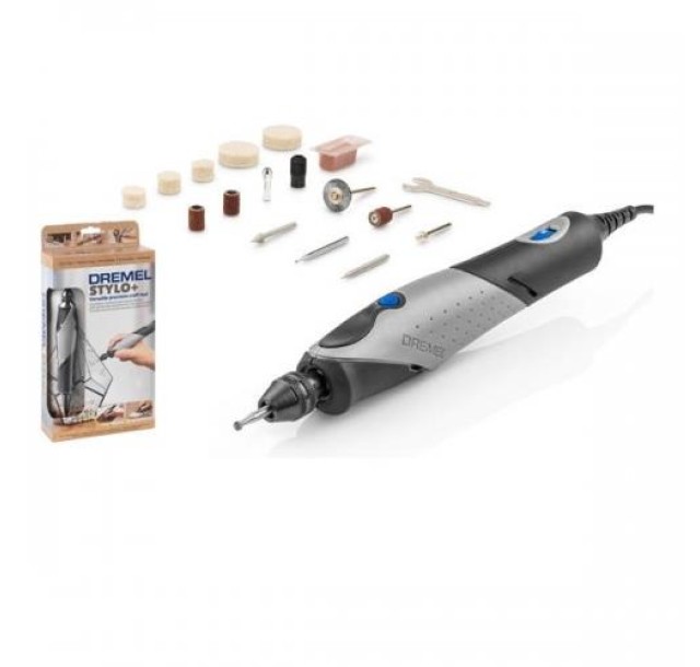 Шліфмашина шліфувально-гравірувальна Dremel Stylo+ 2050-15 9Вт 5000-22000об/хв 15 насадок 16см 0.11кг