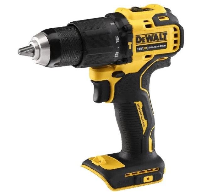 Дриль-шурупокрут ударний DeWalt безщітковий XR Li-Ion 18В 65Нм 450-1650об/хв патрон 13мм 1.2кг без АКБ та ЗП