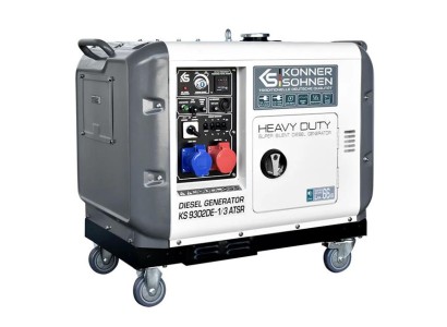 Генератор дизельний Konner&Sohnen KS 9302DE-1/3 ATSR 230/400В 6.5/6.0кВт 7.5/7.0кВт 1/3Фази АВР(ATS) електростартер 168кг