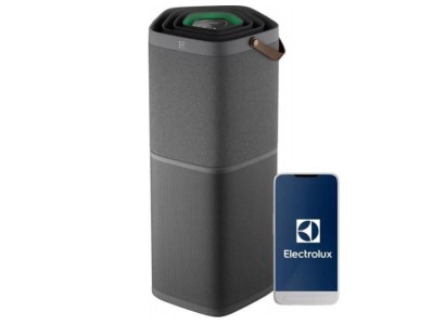 Очищувач повітря Electrolux, 145м2, 700м3/год, дисплей, 5-и шаровий HEPA фільтр, Wi-Fi, 9 режимів, сірий