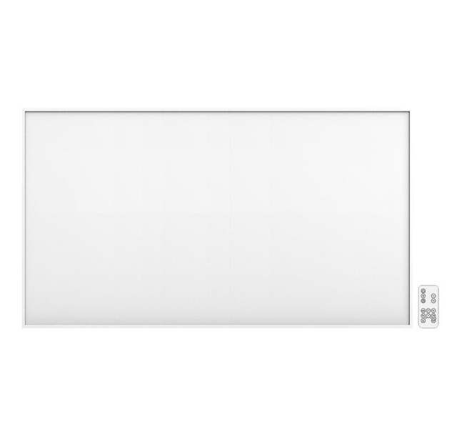 Панель інфрачервона Neo Tools, 600Вт, дистанційне управління, 100х60х3.8см, IP24, термостат, білий
