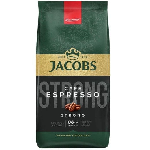 Кава Jacobs  зерна, 1000г, Espresso, купаж арабіка/робуста