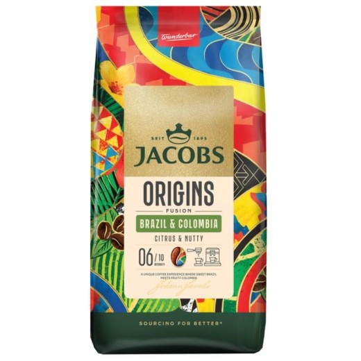 Кава Jacobs  зерна, 1000г, South America Blend, арабіка