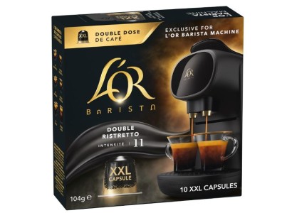 Кава L`OR капсули, Barista Double Ristretto, арабіка, 10 XXLшт, Nespresso
