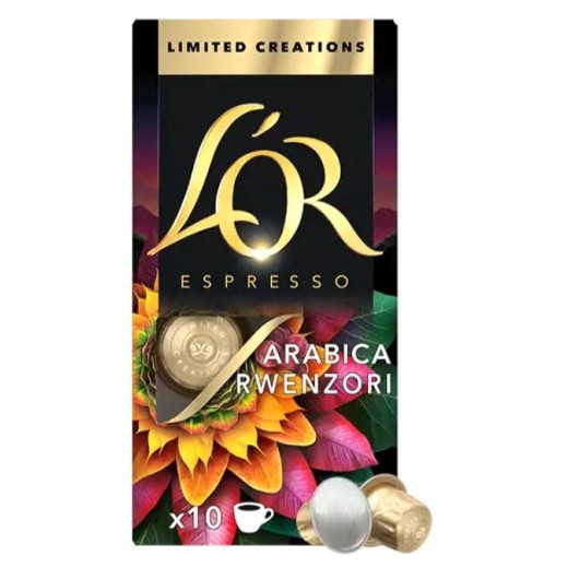 Кава L`OR капсули, Espresso Arabica Rwenzori Uganda Limited Creations, арабіка, 10шт, Nespresso