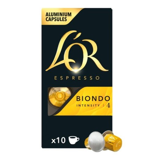 Кава L`OR капсули, Espresso Biondo, арабіка, 10шт, Nespresso