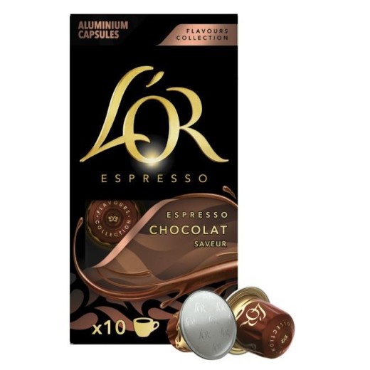 Кава L`OR капсули, Espresso Chocolat, арабіка, 10шт, Nespresso