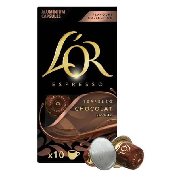 Кава L`OR капсули, Espresso Chocolat, арабіка, 10шт, Nespresso