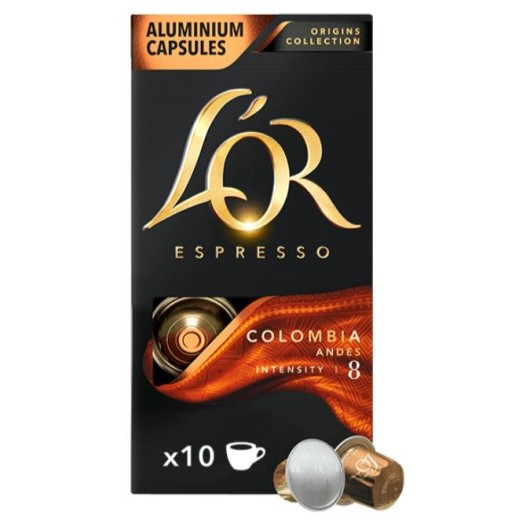 Кава L`OR капсули, Espresso Colombia, арабіка, 10шт, Nespresso