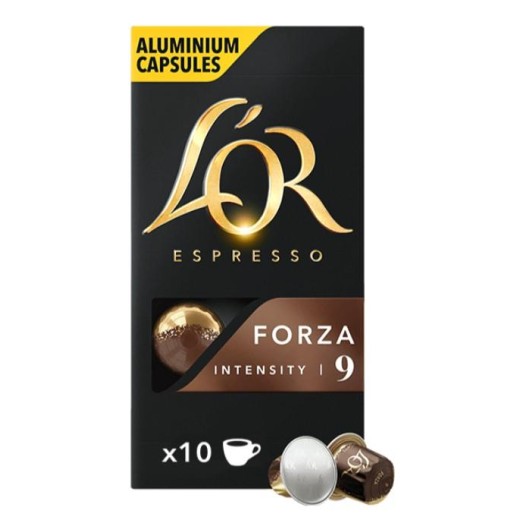 Кава L`OR капсули, Espresso Forza, арабіка, 10шт, Nespresso