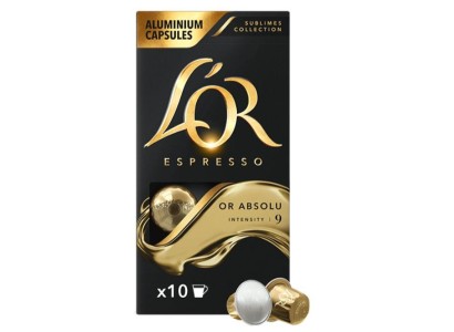 Кава L`OR капсули, Espresso Or Absolu, арабіка, 10шт, Nespresso