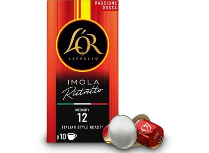 Кава L`OR капсули, Rossa Imola Ristretto, арабіка, 10шт, Nespresso
