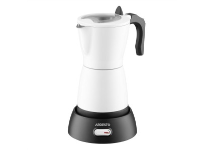 Кавоварка Ardesto електрична гейзерна  0.3л, мелена, білий