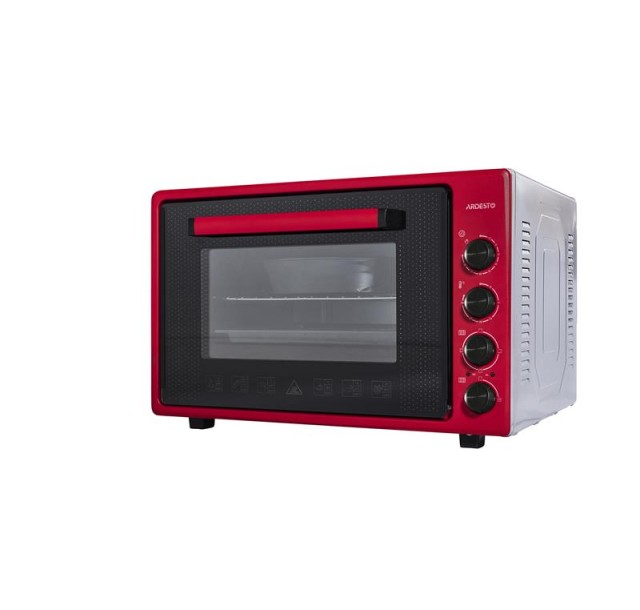 Піч електрична ARDESTO, 70л, 2000Вт, механіч., подвійне скло, рожен, малиновий