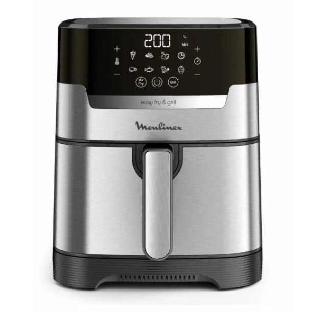 Мультипіч Moulinex EasyFry&Grill Digital, 1550Вт, чаша-4.2л, сенс. керув., пластик, сірий
