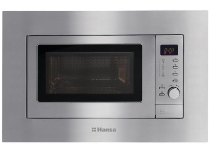 Вбудовувана мікрохвильова піч Hansa, 20л, функц. мікрохв., гриль, диспл., нержавіюча сталь