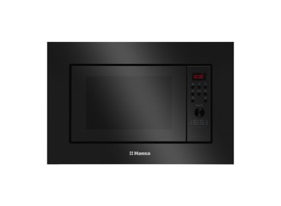 Мікрохвильова піч Hansa вбудовувана, 20л, електр.управл., 900Вт, гриль, дисплей, відкр.кнопкою, чорний