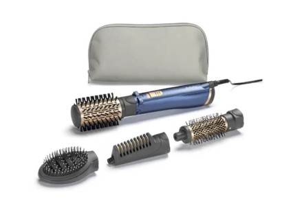 Фен-щітка Babyliss Style Pro, 1000Вт, 2 режими, іоніз-я, хол. Обдув, чохол для зберігання, кераміка, синій