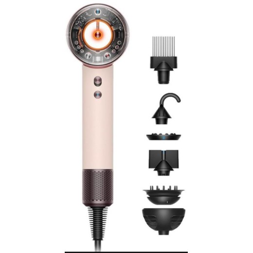 Фен Dyson HD16 Supersonic Nural Ceramic Pink/Rose Gold, 1600Вт, 3 режими, іонізація, хол. обдув, рожевий