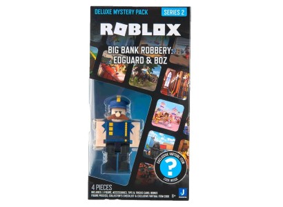 Ігрова колекційна фігурка Roblox Deluxe Mystery Pack Big Bank Robbery: Edguard & Boz