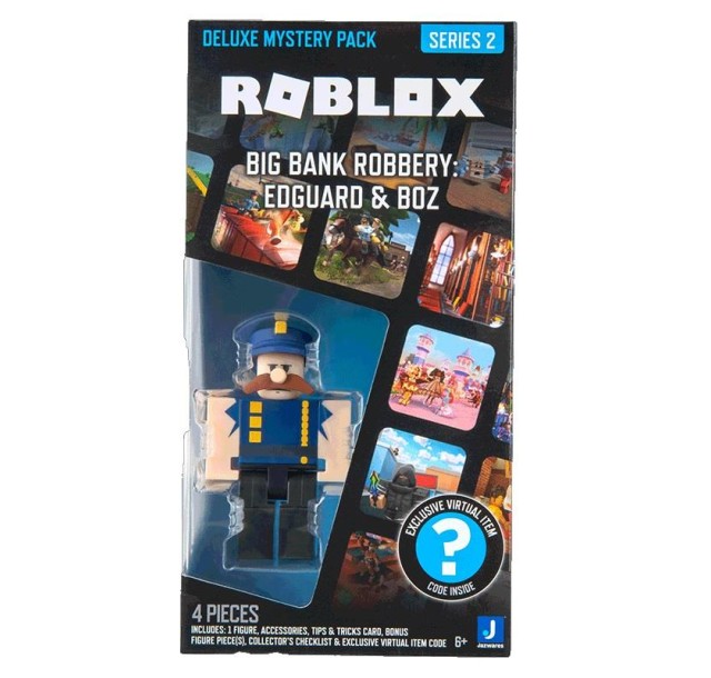 Ігрова колекційна фігурка Roblox Deluxe Mystery Pack Big Bank Robbery: Edguard & Boz