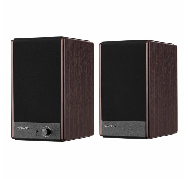 Акустична система MICROLAB SOLO 3 2.0, 40w, mini-jack/, коричневий