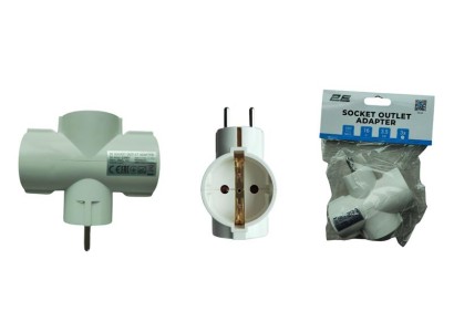 Розгалуджувач мережевий 2E 3xТип F, 16A, білий