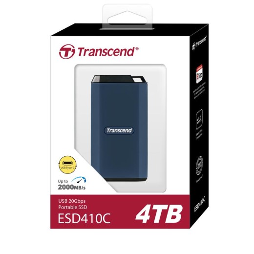 Портативний SSD Transcend 4TB USB 3.2 Gen 2 Type-C ESD410C R2000/W2000MB/s