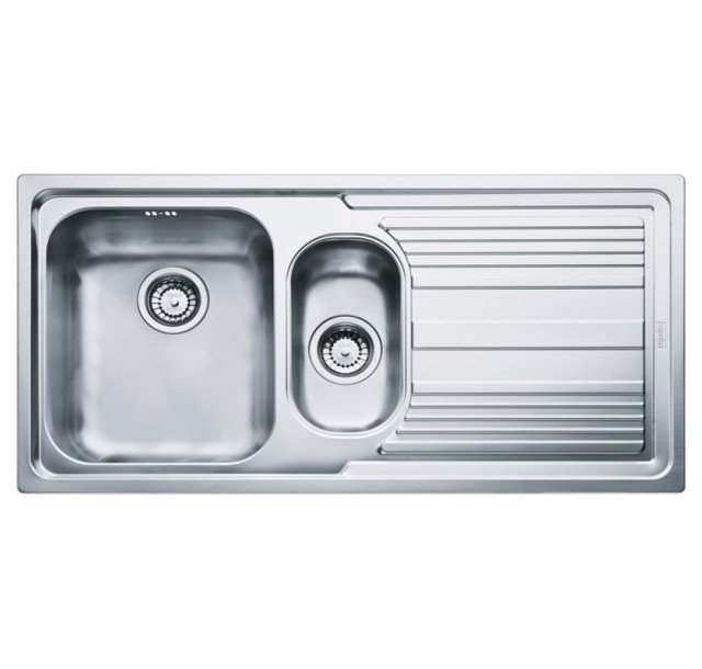 Мийка кухонна Franke Logica, нерж.сталь, прямокутник, з крилом, 1000х500х180мм, чаша - 1,5, врізна, line LLL 651, нерж декор