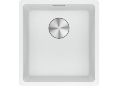 Мийка кухонна Franke Maris, фраграніт, прямокутник, без крила, 403х433х200мм, чаша - 1, монтаж під стільницю, MRG 110-37, білий