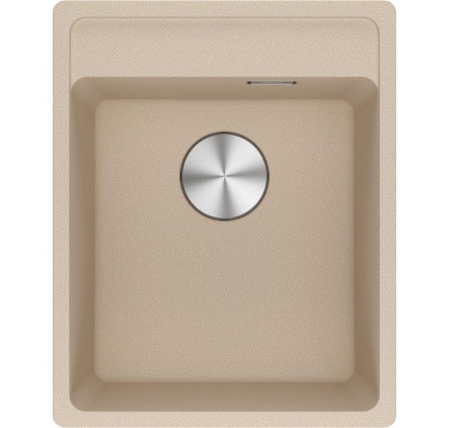 Мийка кухонна Franke Maris, фраграніт, прямокутник, без крила, 410х510х200мм, чаша - 1, врізна, MRG 610-72 TL, бежевий