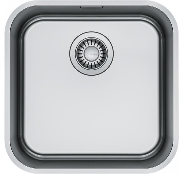 Мийка кухонна Franke Smart, нерж.сталь, квадрат, без крила, 399х399мм, чаша - 1, монтаж під стільницю, SRX 110-40, нерж поліров.