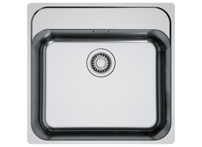 Мийка кухонна Franke Smart, нерж.сталь, прямокутник, без крила, 500х400мм, чаша - 1, монтаж врівень, SRX 210-50 TL, нерж поліров.