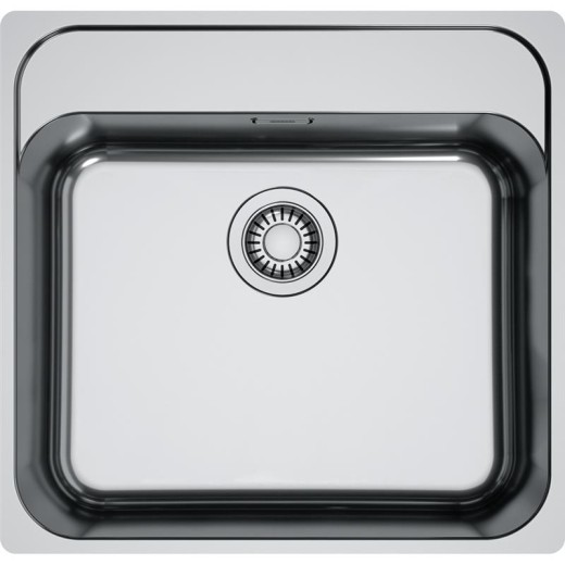 Мийка кухонна Franke Smart, нерж.сталь, прямокутник, без крила, 500х400мм, чаша - 1, монтаж врівень, SRX 210-50 TL, нерж поліров.