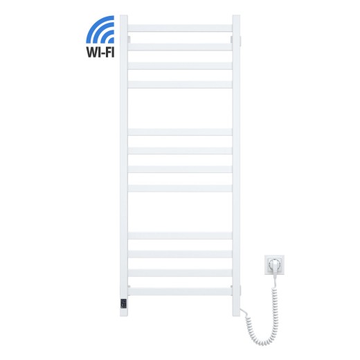 Рушникосушка Navin електрична Авангард, 1200х480х71мм, Wi-Fi, сталь, білий, праве підключення