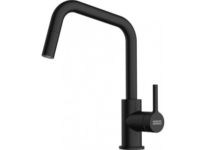 Змішувач для кухні Franke Lina U Pull Down, довж.виливу - 251мм, витяжний, поворотний, 1важіль, чорний матовий