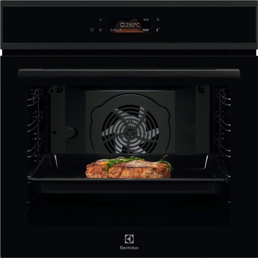 Духова шафа Electrolux електрична, 72л, A+, дисплей, конвекція, телескопічні напрямні, чорний