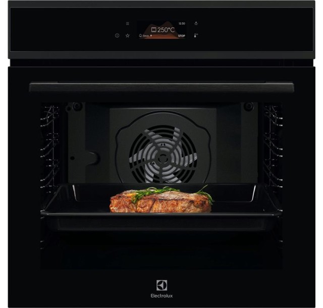 Духова шафа Electrolux електрична, 72л, A+, дисплей, конвекція, телескопічні напрямні, чорний
