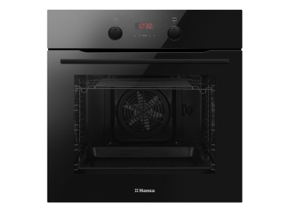 Духовка электр. Hansa, 60см, 65л, A,  гриль, емаль легкого очищення, диспл., чорний
