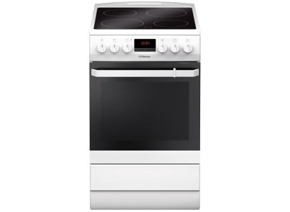 Плита Hansa електрична, 50х60см, 62л, дисплей, білий