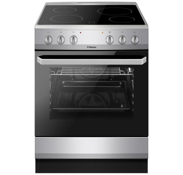 Плита Hansa електрична, 60х60см, 62л, нержавіюча сталь