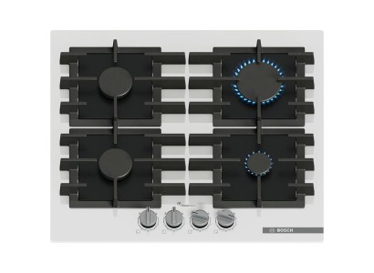 Варильна поверхня Bosch газова, 60см, чавун, білий