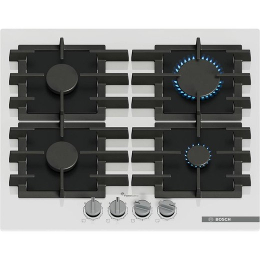 Варильна поверхня Bosch газова, 60см, чавун, білий