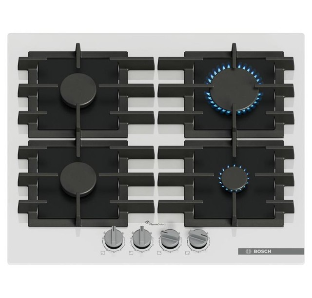 Варильна поверхня Bosch газова, 60см, чавун, білий