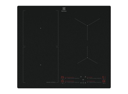 Варильна поверхня Electrolux індукційна, 60см, розширена зона, датчик кипіння, Hob2Hood, чорний матовий