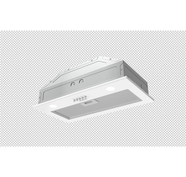 Витяжка Ardesto вбудована, 52см, 700м3ч, скло, 2х1Вт LED, кнопкове, білий